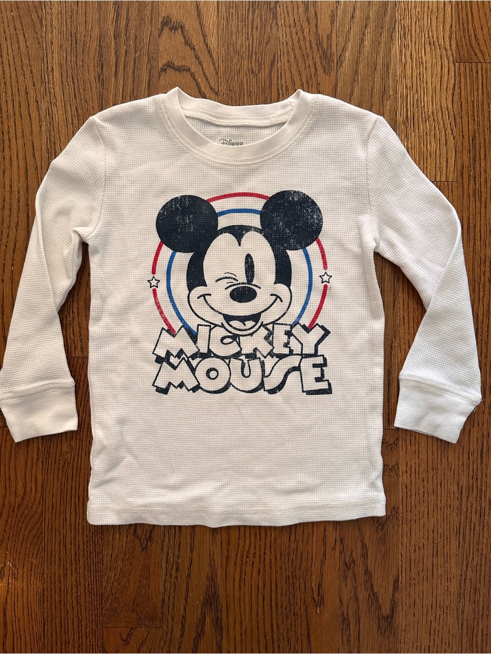 DISNEY Mickey Mouse Boys Thermal Long Sleeve Shirt